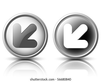 Vector icons in the light and dark tones for web design