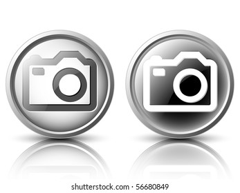 Vector icons in the light and dark tones for web design