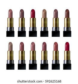 Vector icons lipstick.