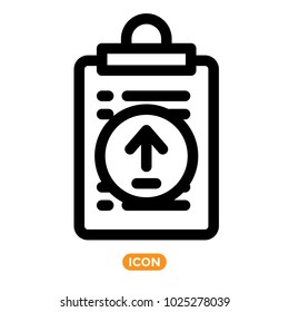 Vector Icons of List. To Do list Symbol