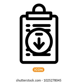 Vector Icons of List. To Do list Symbol