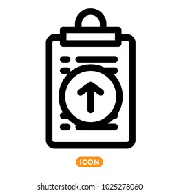Vector Icons of List. To Do list Symbol