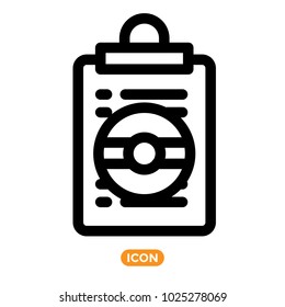 Vector Icons of List. To Do list Symbol
