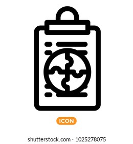 Vector Icons of List. To Do list Symbol