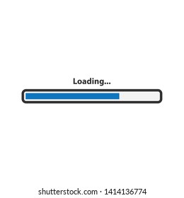 Vector icons are loading, downloading and uploading.