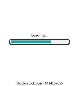 Vector icons are loading, downloading and uploading.