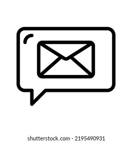 Vector Icons Mail Message Lineal Style. Pixel Perfect and Editable Stroke.