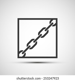 Vector icons metal chain