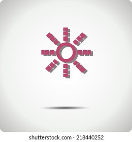 Vector icons for mobile devices. 