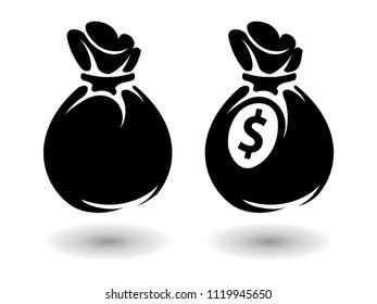 Vector icons Money bag