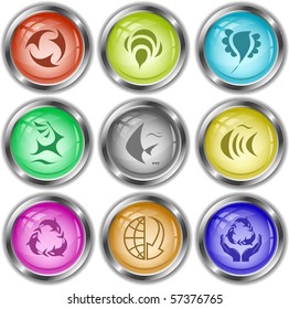 Vector icons of nature