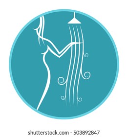 Vector icons for navigation in the hotel, hostel, club, restaurant, bar. Shower room, male and female toilet, room. Advertisements, signs, stickers, banners signage Isolated on a white background