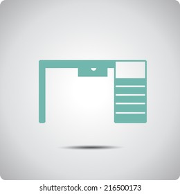 Vector icons for office. 