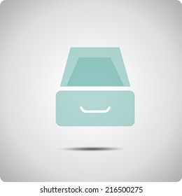 Vector icons for office. 