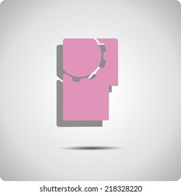 Vector icons for office. 