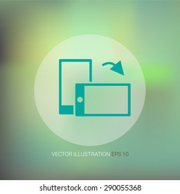 Vector icons on an abstract background "phone"