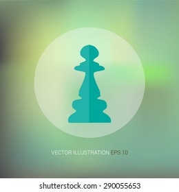 Vector icons on an abstract background "chess"