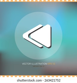 Vector icons on soft colored abstract background "back"