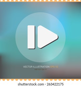 Vector icons on soft colored abstract background "next"