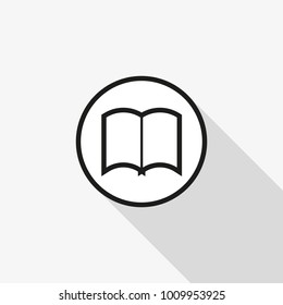vector icons of open book