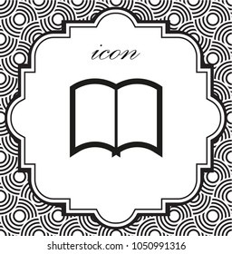 vector icons of open book