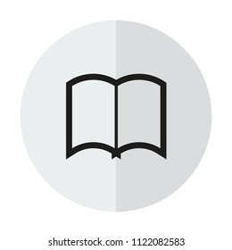 vector icons of open book