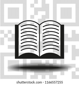 vector icons of open book