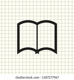 vector icons of open book