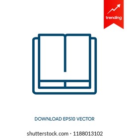 vector icons of open book