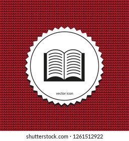 vector icons of open book