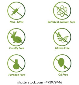 Vector Icons for Organic and Natural Products