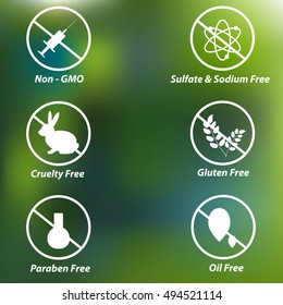 Vector Icons for Organic and Natural Products