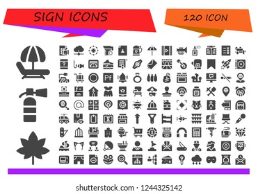 Vector icons pack of 120 filled sign icons. Simple modern icons about  - Hammock, Marijuana, Extinguisher, Discussion, Cloud, Saint Patrick, Juice, User, Beer, Beach umbrella, Video, Trumpet