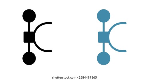 Vector icons pack in black and colored version