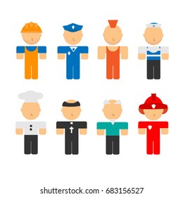 vector icons of people