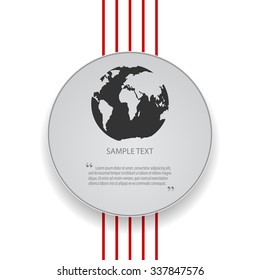 Vector icons planet earth