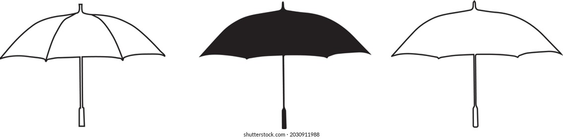 vector icons, razors and scissors, silhouettes, vector icons.