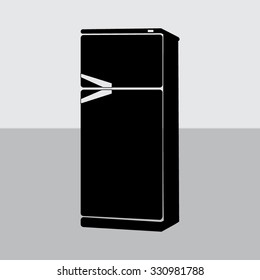 vector icons of refrigerator 