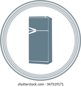vector icons of refrigerator 