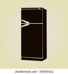 vector icons of refrigerator 