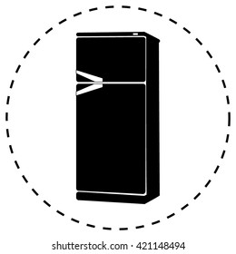 vector icons of refrigerator 