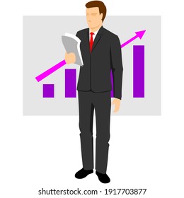 Vector Icons Related To Business Processes, Teamwork, Human Resource Management And Stakeholders. Who Represents The Company Report