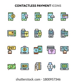 Vector icons related to contactless and wireless payments. Symbols such as device, tools and gadget uses in contacless payments are included in this set. Layered and still looks perfect in 32x32px.