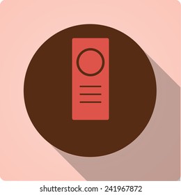 Vector icons with retro long shadow "speaker"