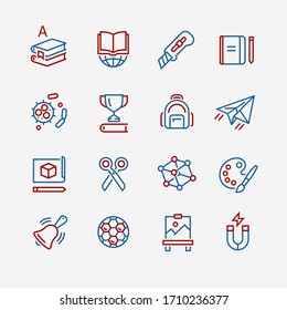 Vektorsymbole von Schulfächern