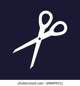 Vector icons scissors.