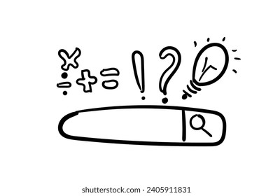 Vector icons for search ,magnifying glass for text search and microphone for voice search.