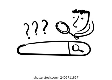 Vector icons for search ,magnifying glass for text search and microphone for voice search.