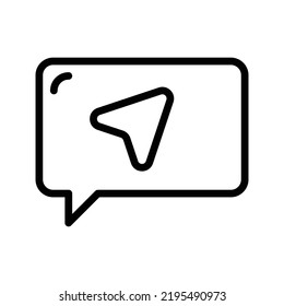 Vector Icons Send Message Lineal Style. Pixel Perfect and Editable Stroke.