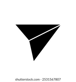 Vektorsymbole senden Meldungen über Gestaltungsformen von Papierflugzeugen, Symbole teilen flache Designs.